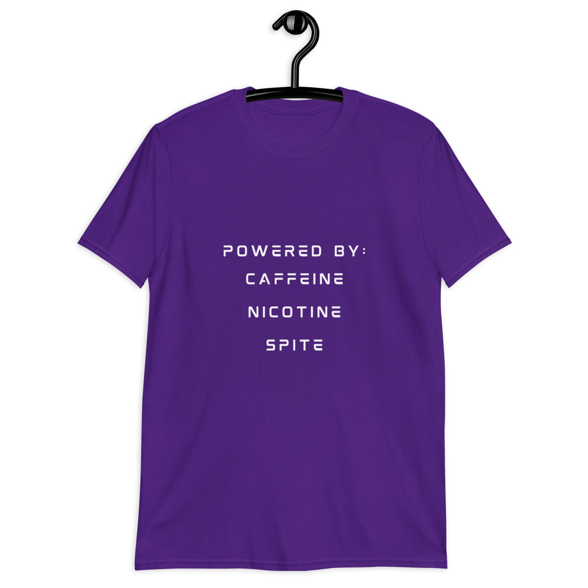 Powered By: Caffeine/Nicotine/Spite (T-Shirt) - Off Grid Outfitters